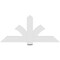 Ekena Millwork Redmond Architectural Grade PVC Gable Bracket, 60"W x 27 1/2"H x 2"D x 6"F, 11/12 Pitch GBP060X28X0206RED00 - alternate 2